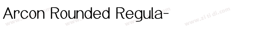 Arcon Rounded Regula字体转换